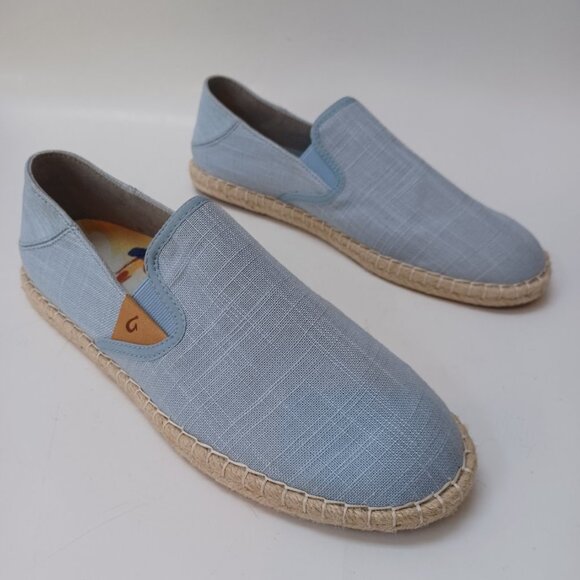 Olu Kai Shoes Kaula Pa'a Kapa Convertible Espadrille Flats Womens US 9.5 - Picture 8 of 16